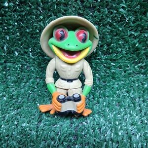 Landry's Rainforest Cafe Tree Frog Safari 3" PVC Figure w/ Binoculars
